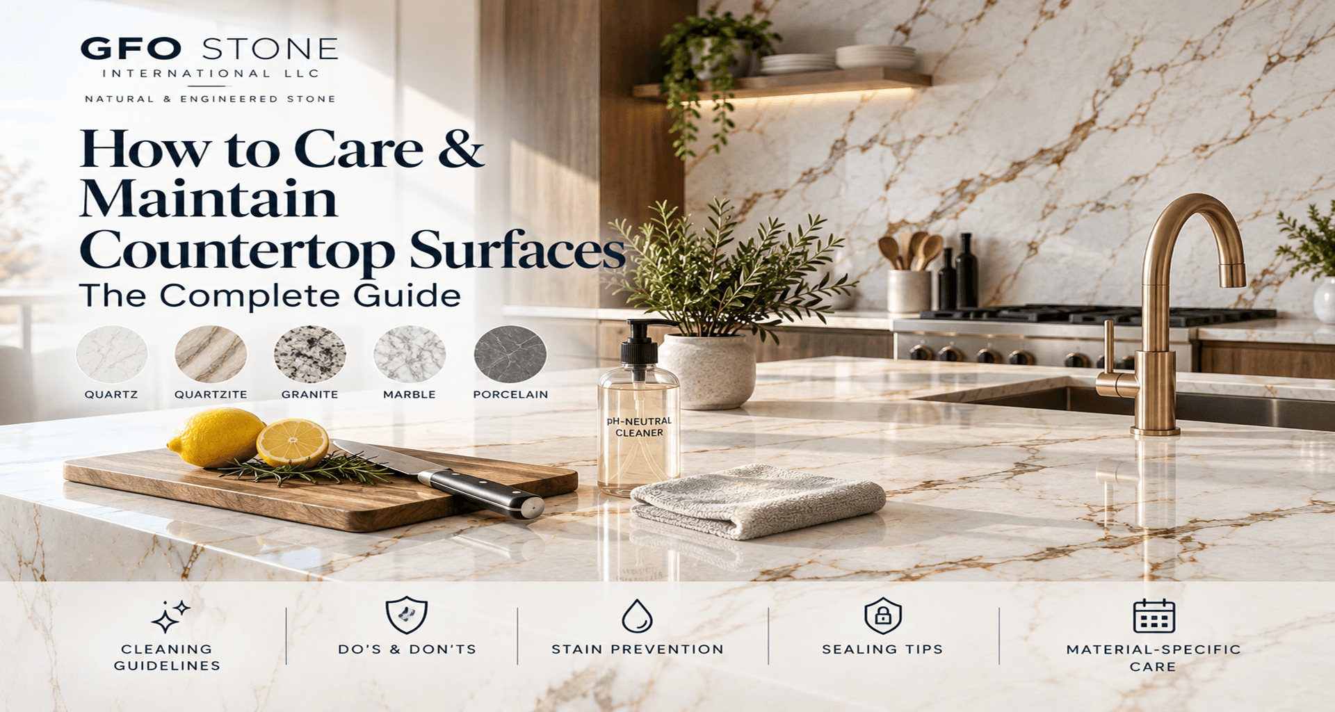 Countertop Care and Maintenance: The Complete Guide