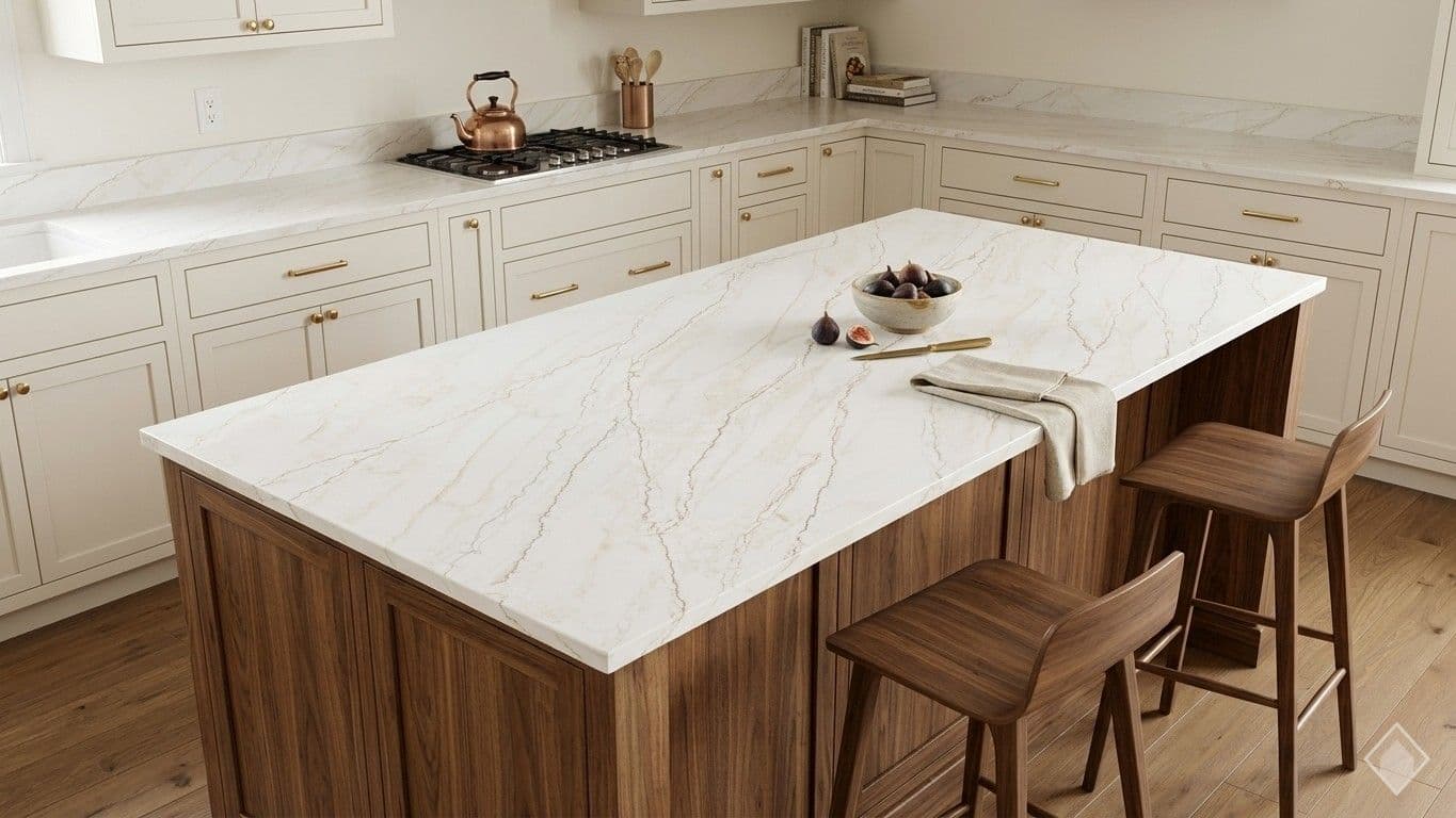 GFO Quartz Calacatta Crema Quartz quartz slab
