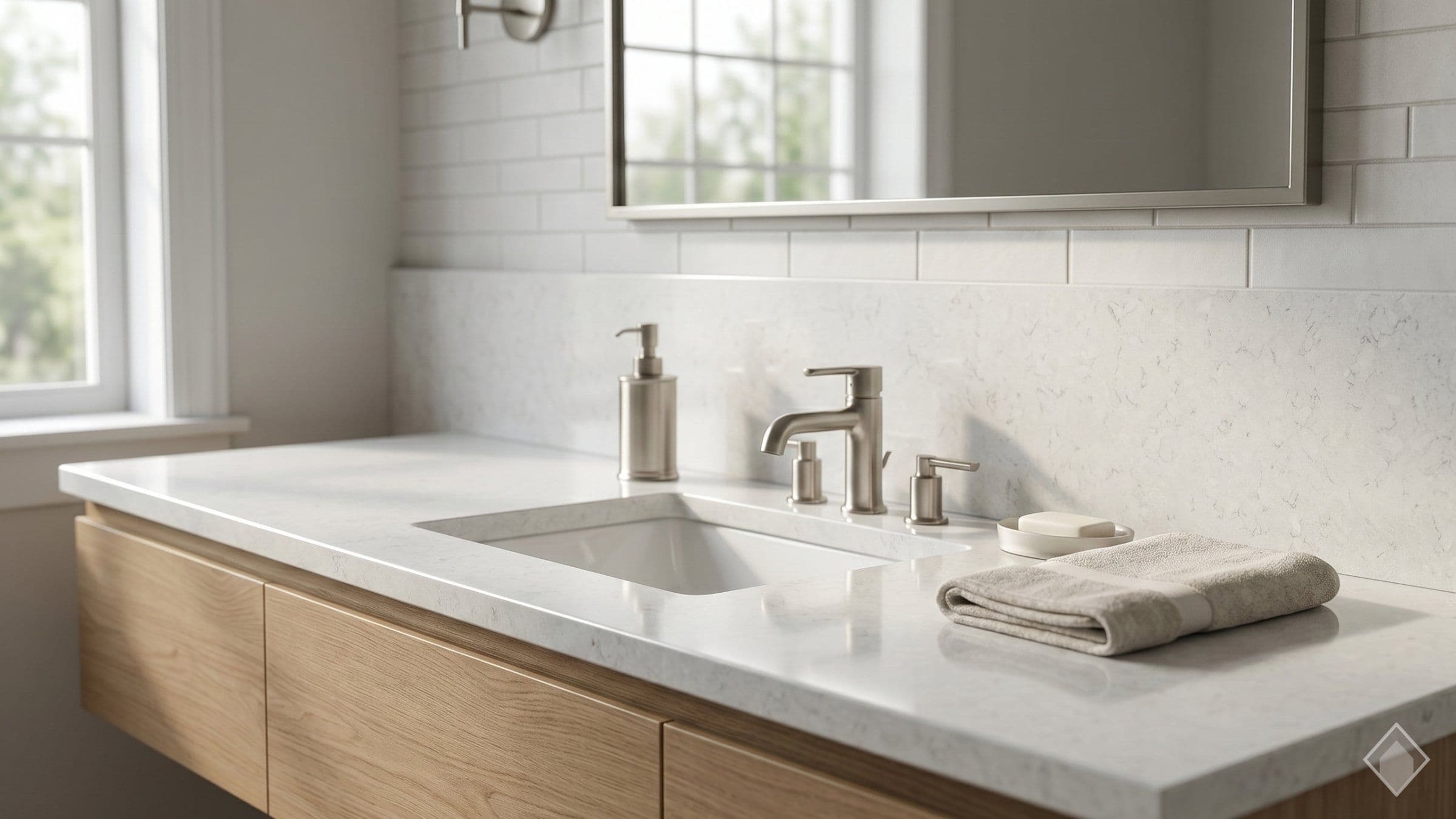 GFO Quartz Calacatta Halo quartz slab