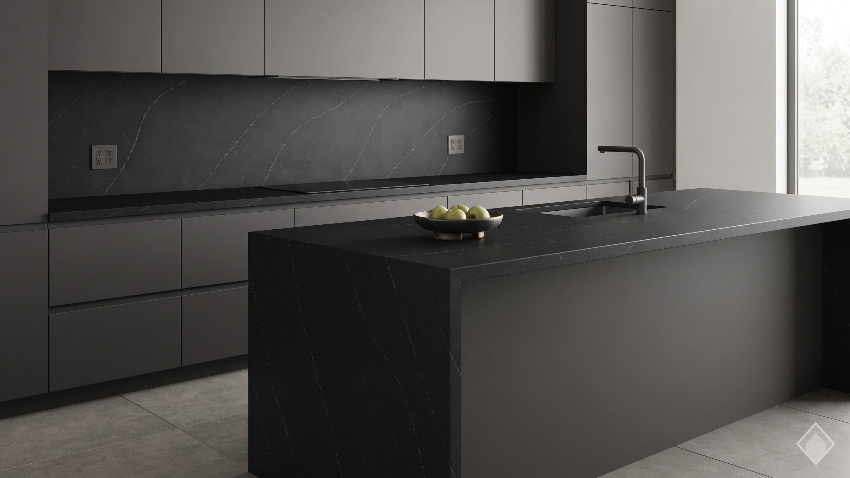 GFO Quartz Calacatta Nocturne Quartz quartz slab
