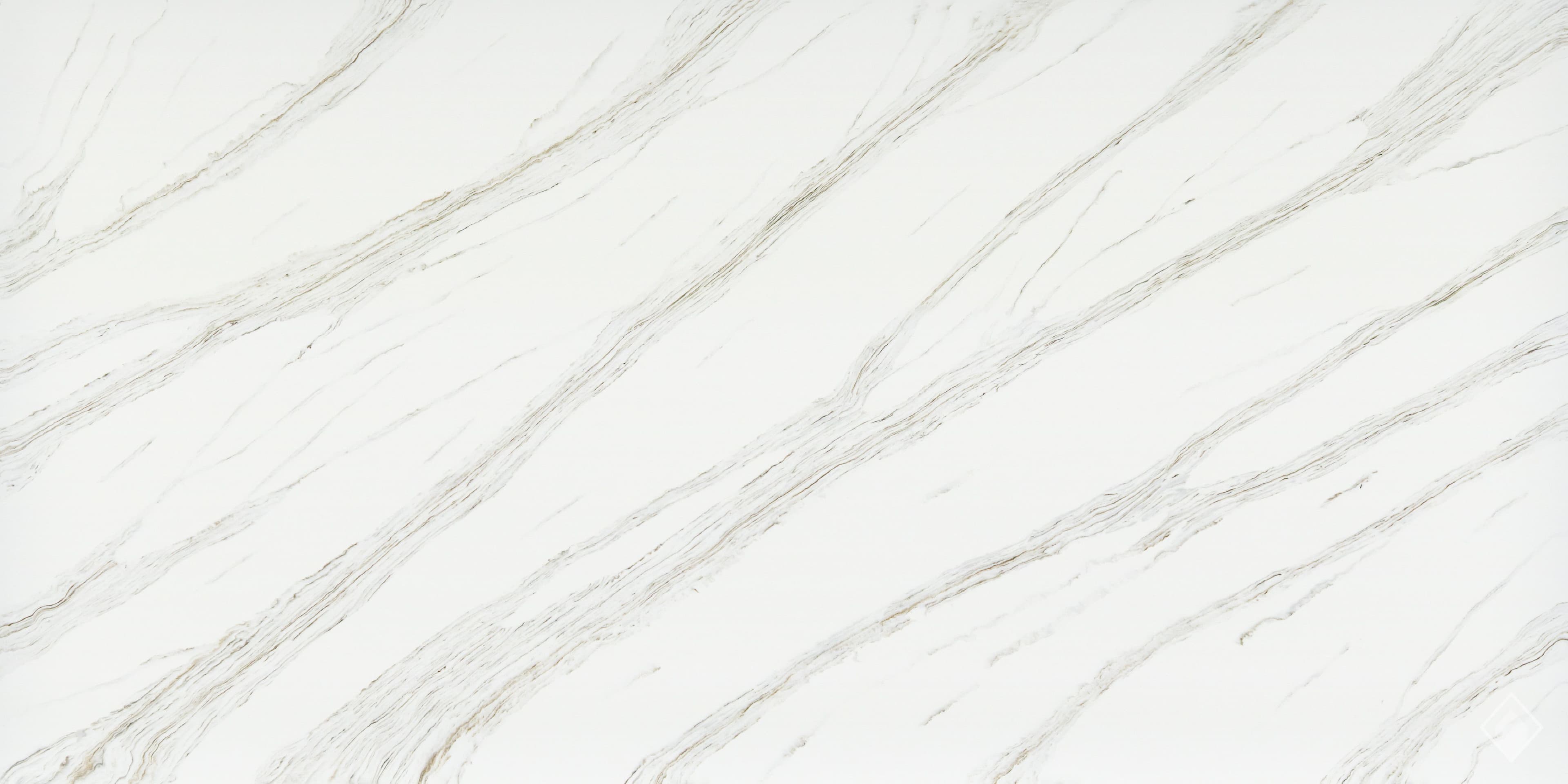 GFO Quartz Calacatta Oia quartz slab
