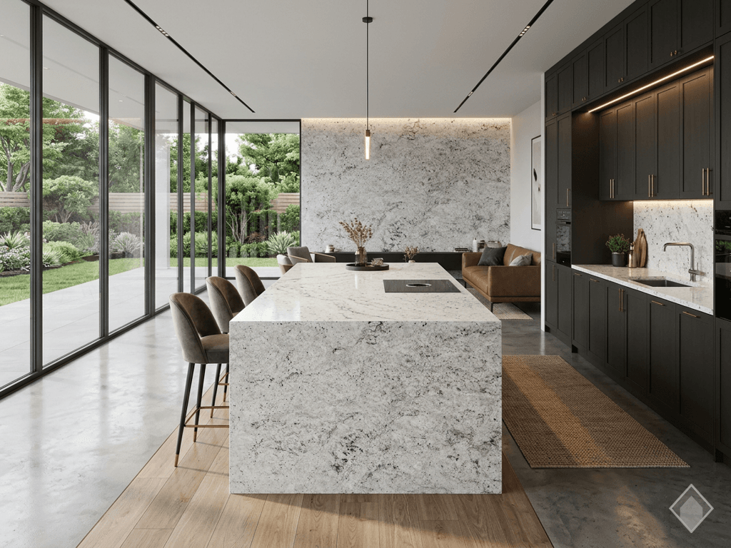 Colonial White Granite Granite slab