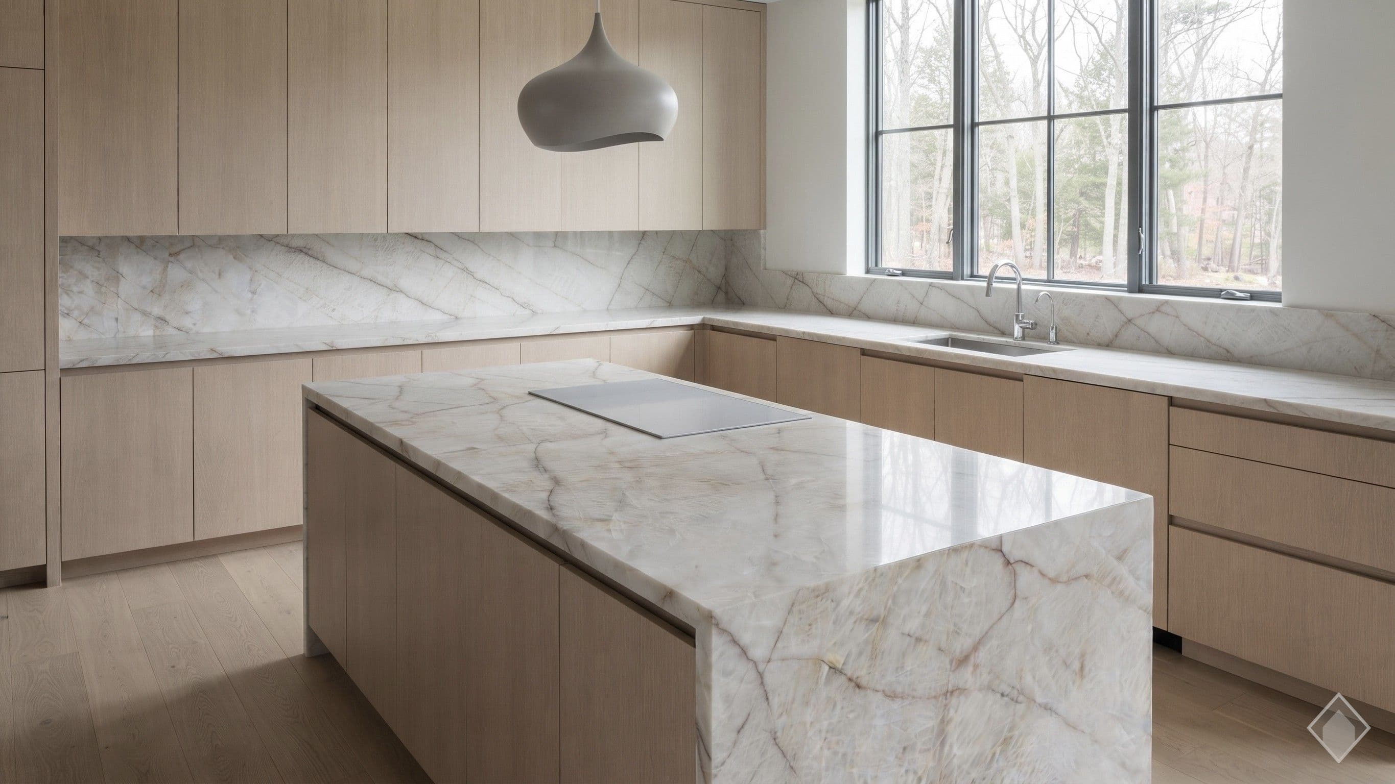 Crystallo Qzite Quartzite slab