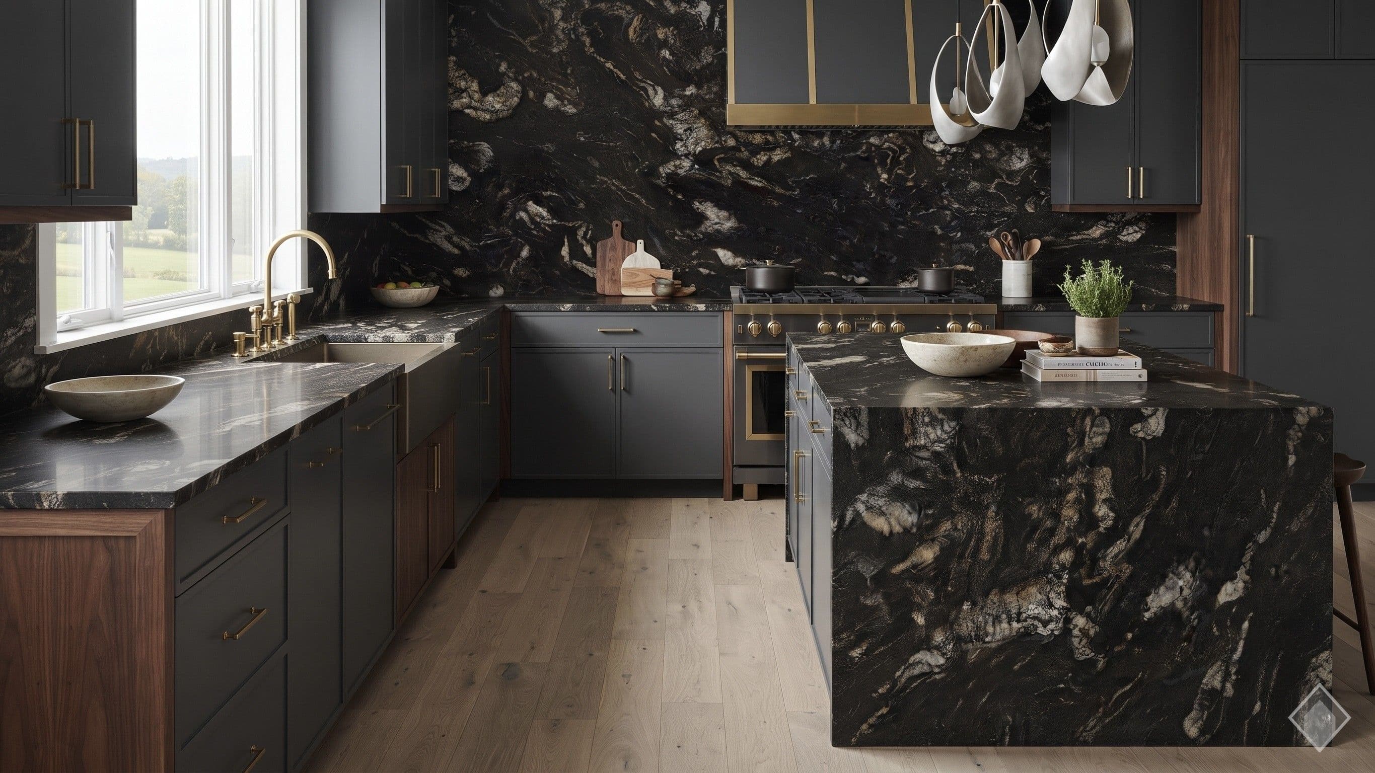 Titanium Gold Granite Granite slab