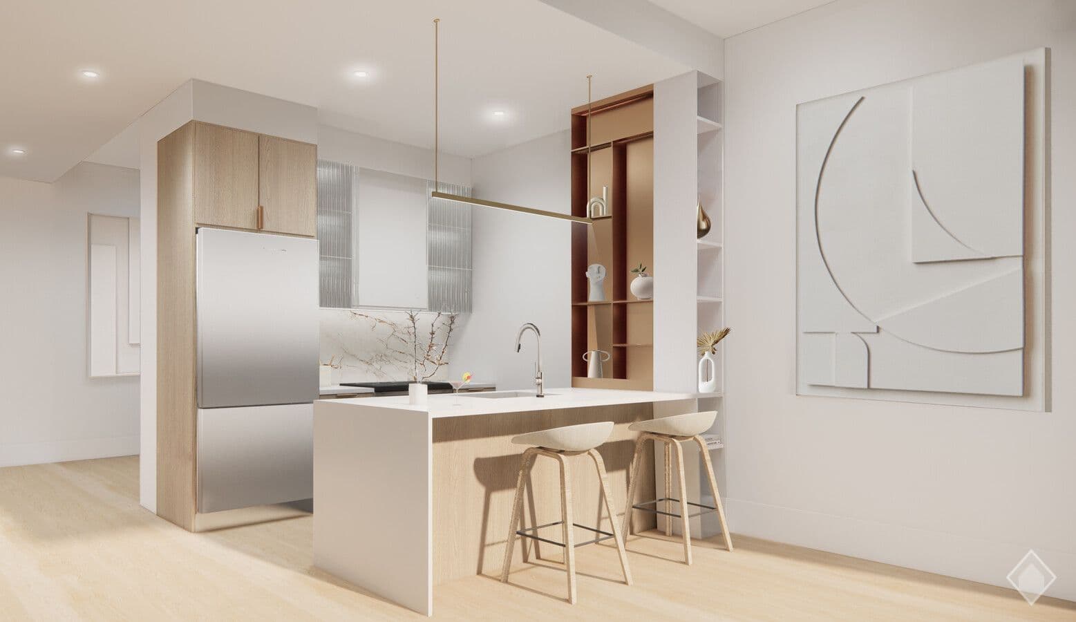 Carrara Hacienda in 69 Adams Street | Bridgeview DUMBO — Kitchens