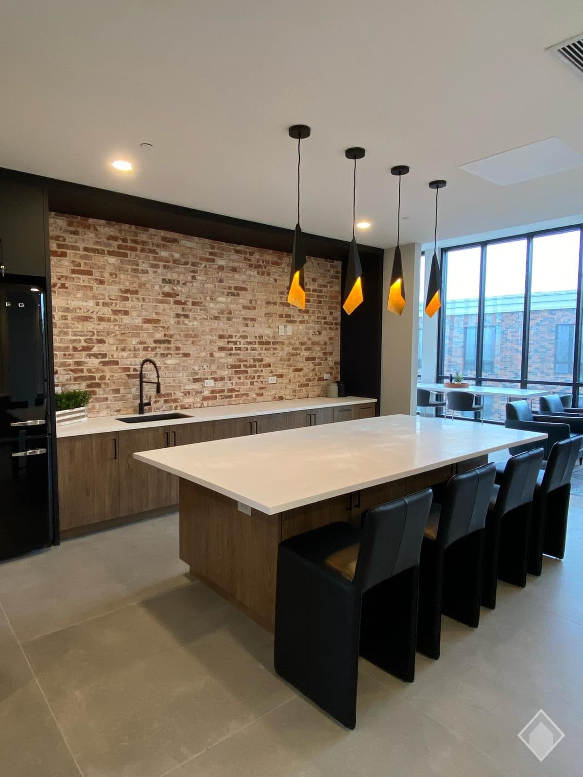 Bianco Carrara Quartz in The Brick of Hackensack | Hackensack, New Jersey — Living Spaces